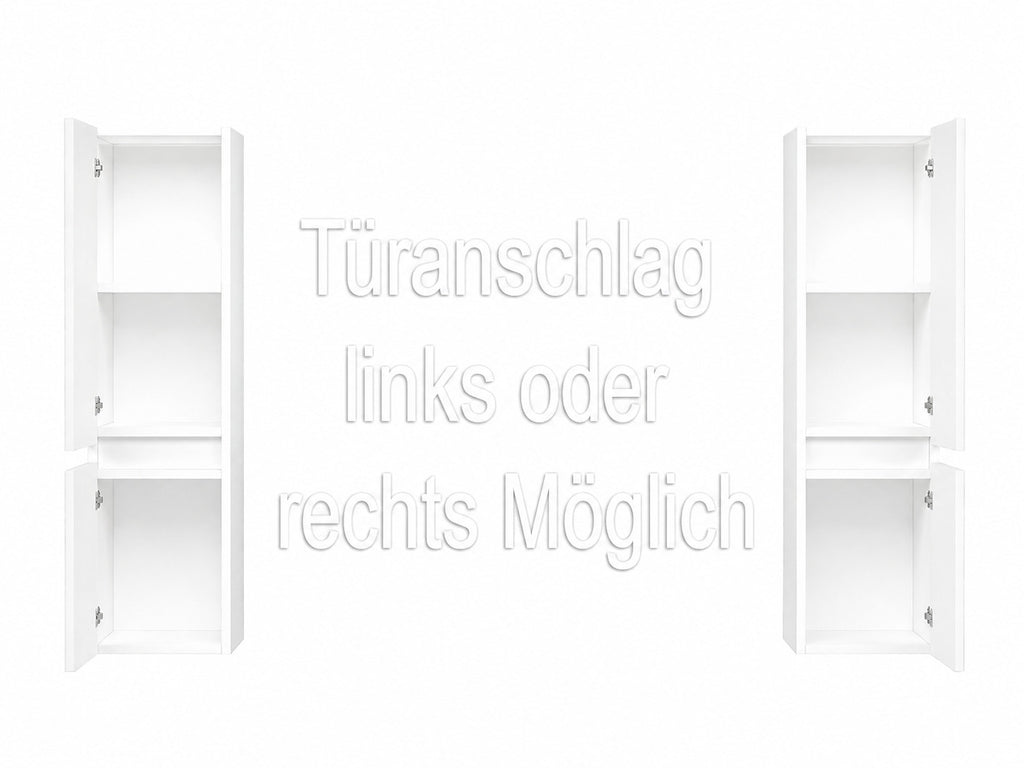 Hängeschrank Badezimmer badmöbel Badschrank Hochschrank Wandschrank  Weiß 110 cm