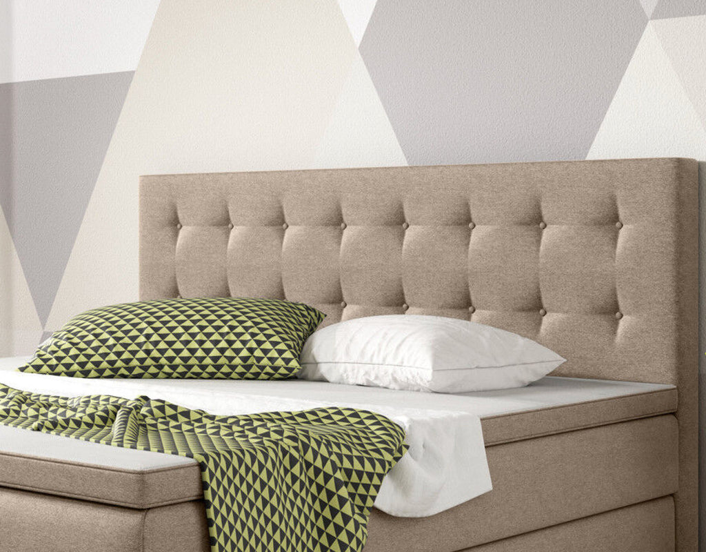 Boxspringbett 180x200 cm Muddy Bett Komfortbett Hotelbett Stoff Bett Bern 31741