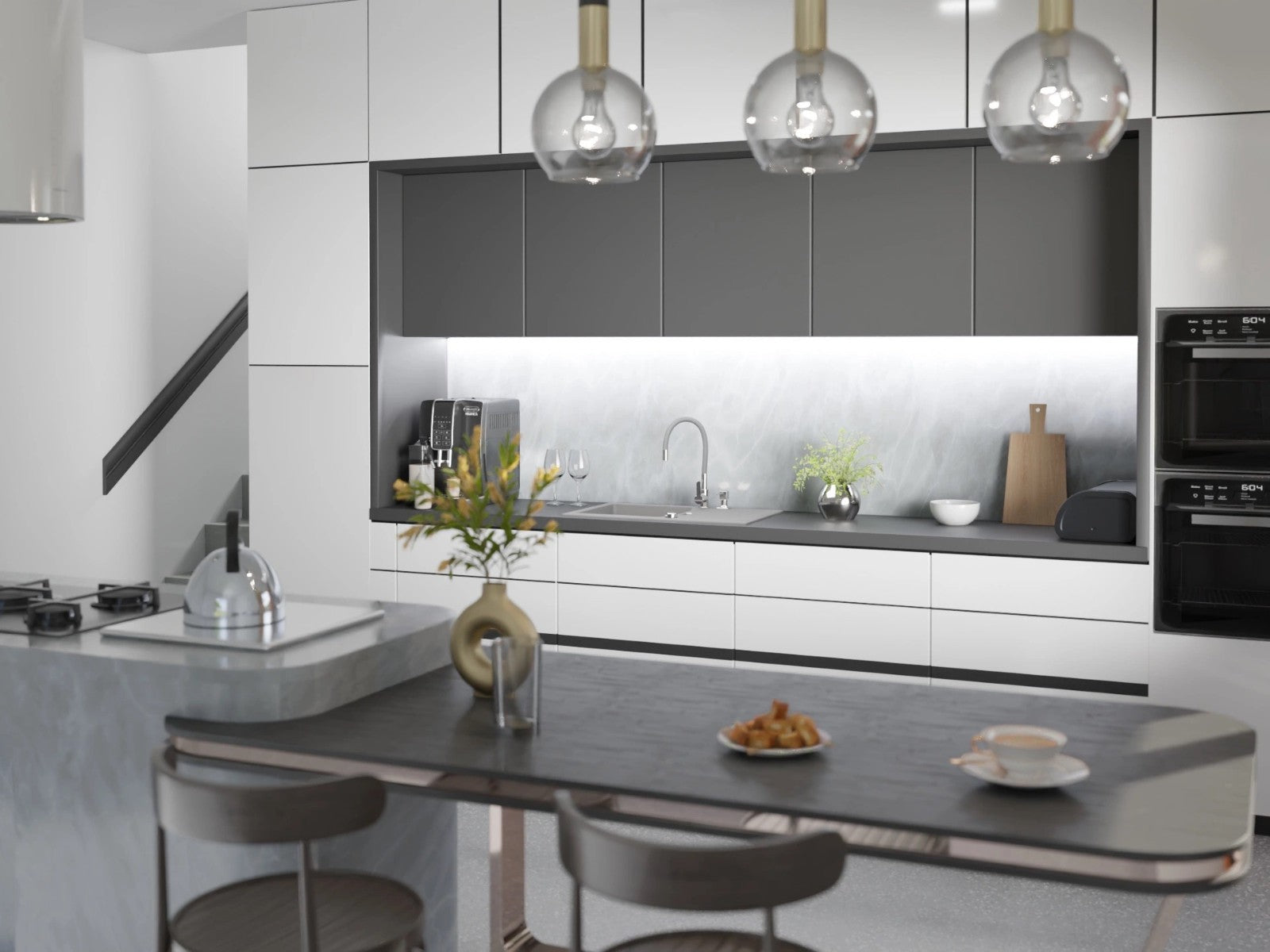 Granitspüle Küchenspüle Armatur Granit Siphon Einbauspüle Spülbecken Spüle76x44