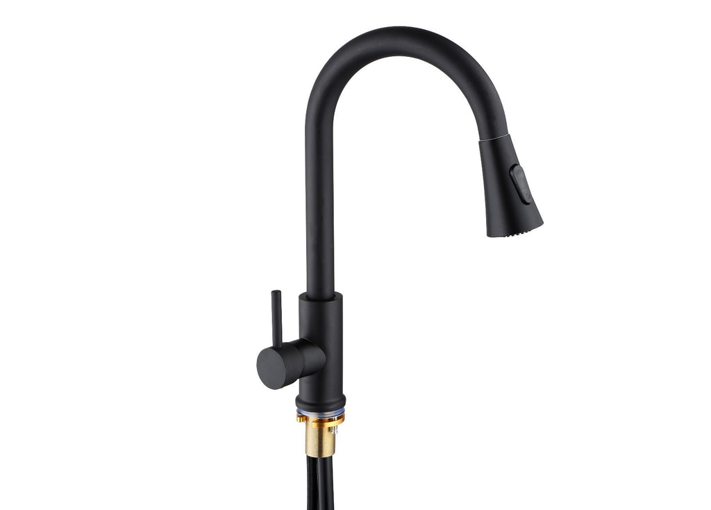 Küchenarmatur 360° Wasserhahn Küche Mischbatterie Spültisch Schwarz GMF803 39cn