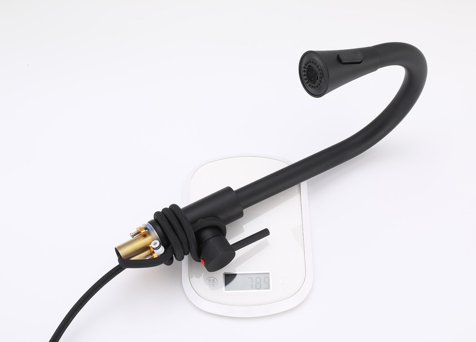 Küchenarmatur 360° Wasserhahn Küche Mischbatterie Spültisch Schwarz GMF803 39cn