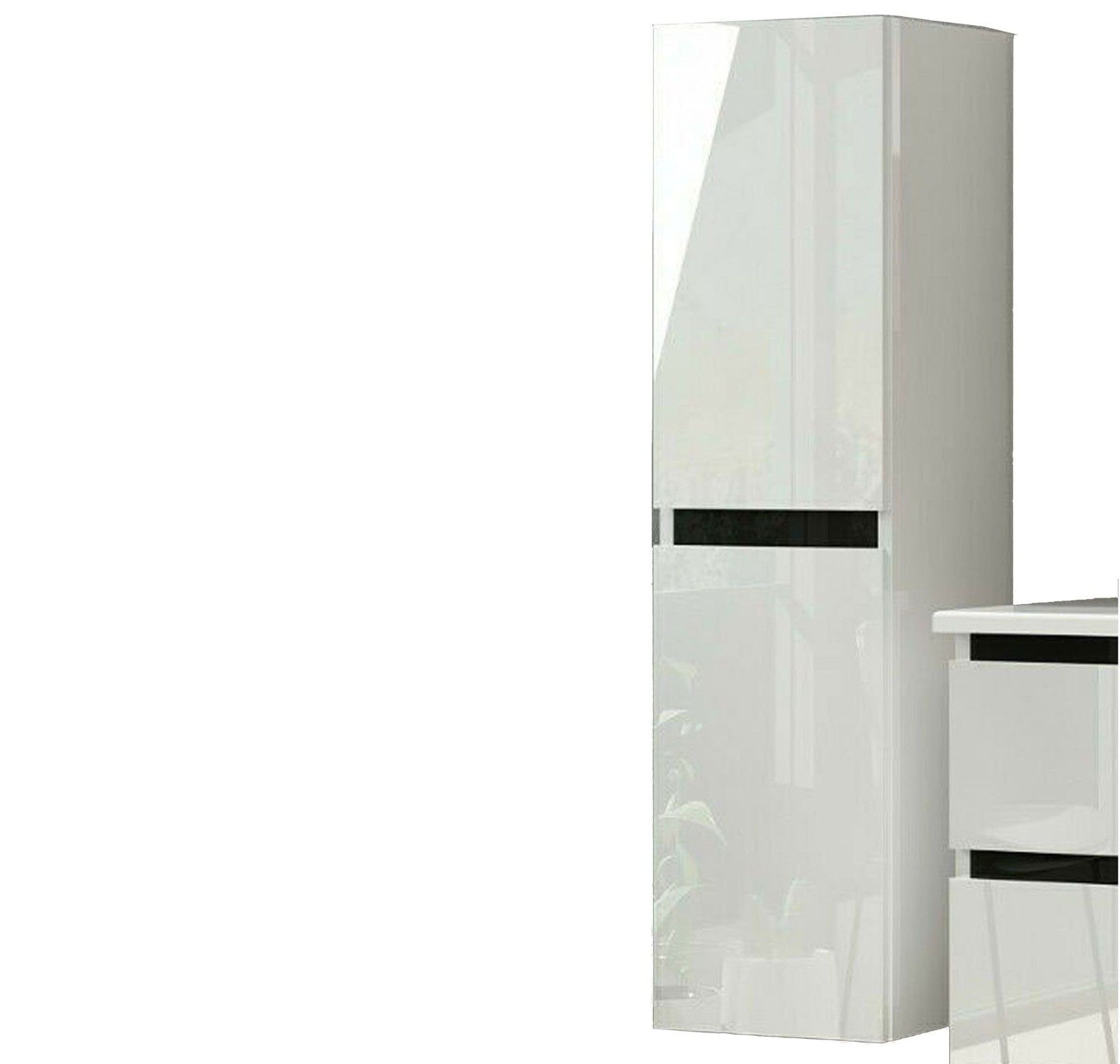 Hängeschrank Badezimmer badmöbel Badschrank Hochschrank Wandschrank  Weiß 110 cm