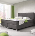 Boxspringbett 180x200 Anthrazit Bett Komfortbett Hotelbett Stoff BettBayern31732